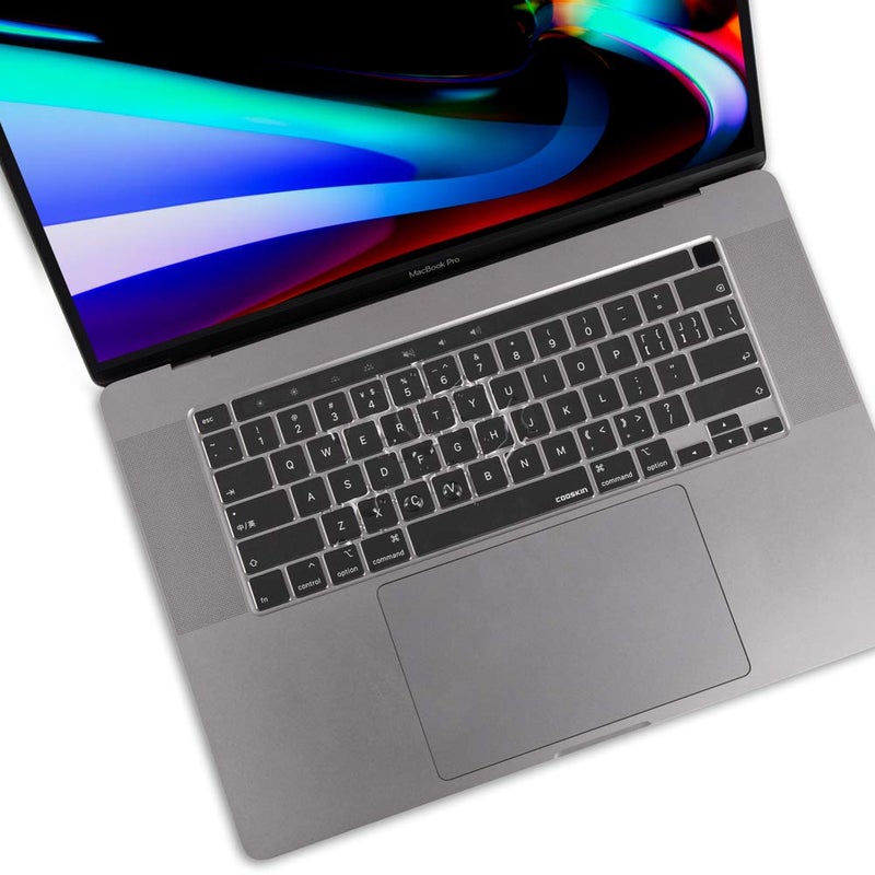 COOSKIN Ultra Thin Keyboard Cover Skin for MacBook Pro 16 inch with Touch Bar Touch ID A2141 and MacBook Pro 13 inch A2338 A2251 A2289 Keyboard Protector - Image 4